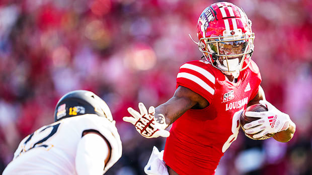 Michael Jefferson, Louisiana Ragin' Cajuns Football in 2021 Sun Belt Championship vs. Appalachian State Mountaineers.