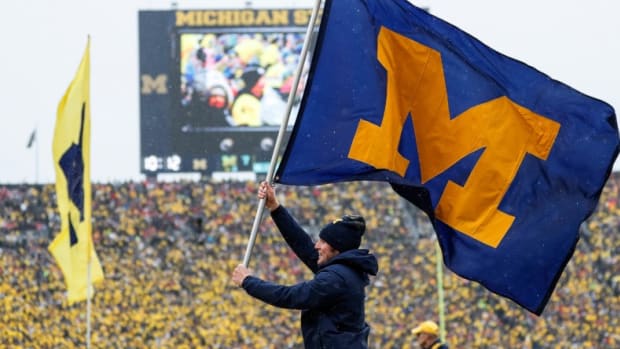 Michigan football flag