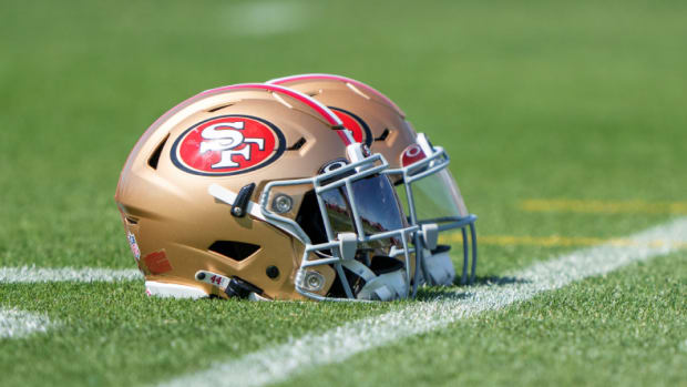 49ers helmets.